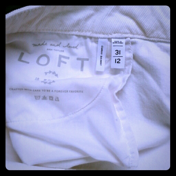 👉 LKNU Ann Taylor Loft cords modern straight sz 12 - Picture 6 of 7